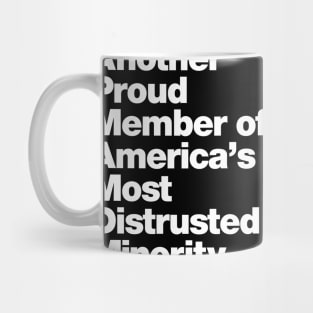 Anti-Religion Humor Distrusted Minority - Atheist design Mug